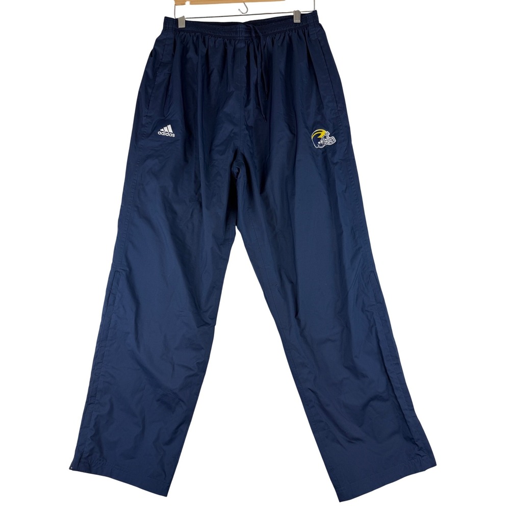 Adidas Wind Pants Mens Large Blue Michigan Wolverines ClimaProof Track Pants